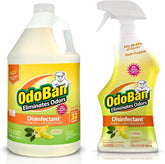 OdoBan Ready-to-Use Disinfectant and Odor Eliminator, Made in the USA, Citrus Scent, Set of 2, 32 oz Spray and 1 Gallon Concentrate