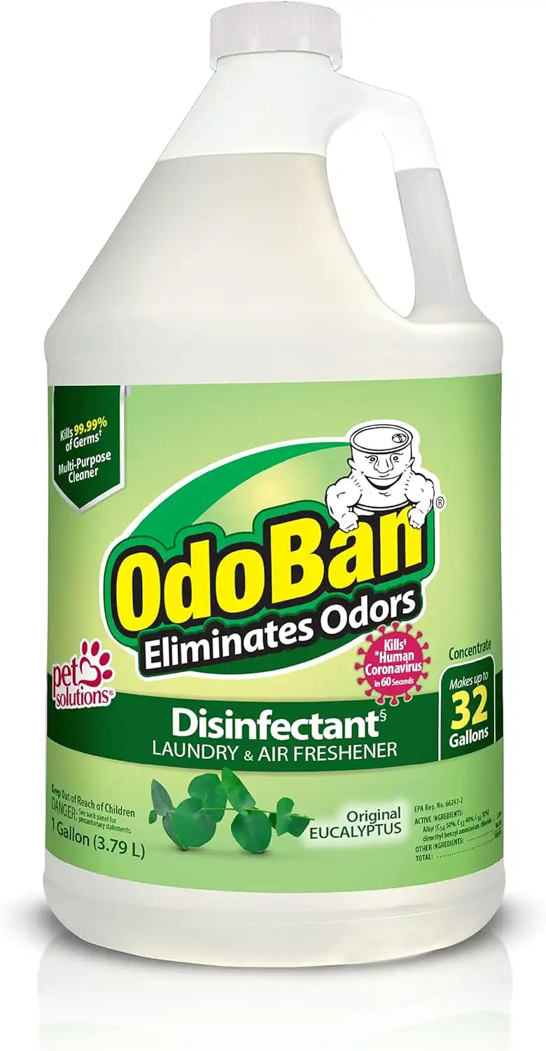 OdoBan Disinfectant Odor Eliminator and All Purpose Cleaner Concentrate, Original Eucalyptus Scent, 1 Gallon